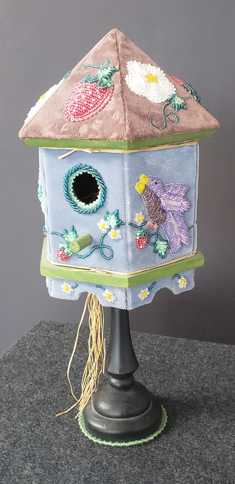 Beaded Bird House