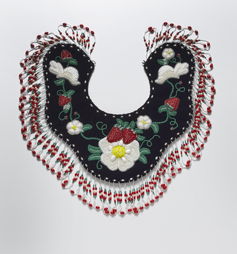 Untitled Beaded Strawberry Collar