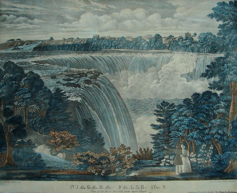 Niagara Falls. No. 2. View of the Horse Shoe Fall from Goat Island.