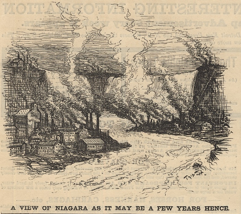 A View of Niagara as it May Be a Few Years Hence.