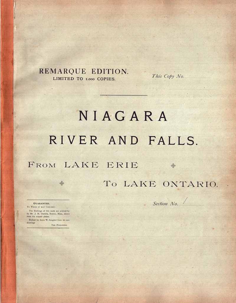 Niagara River and Falls. From Lake Erie to Lake Ontario.