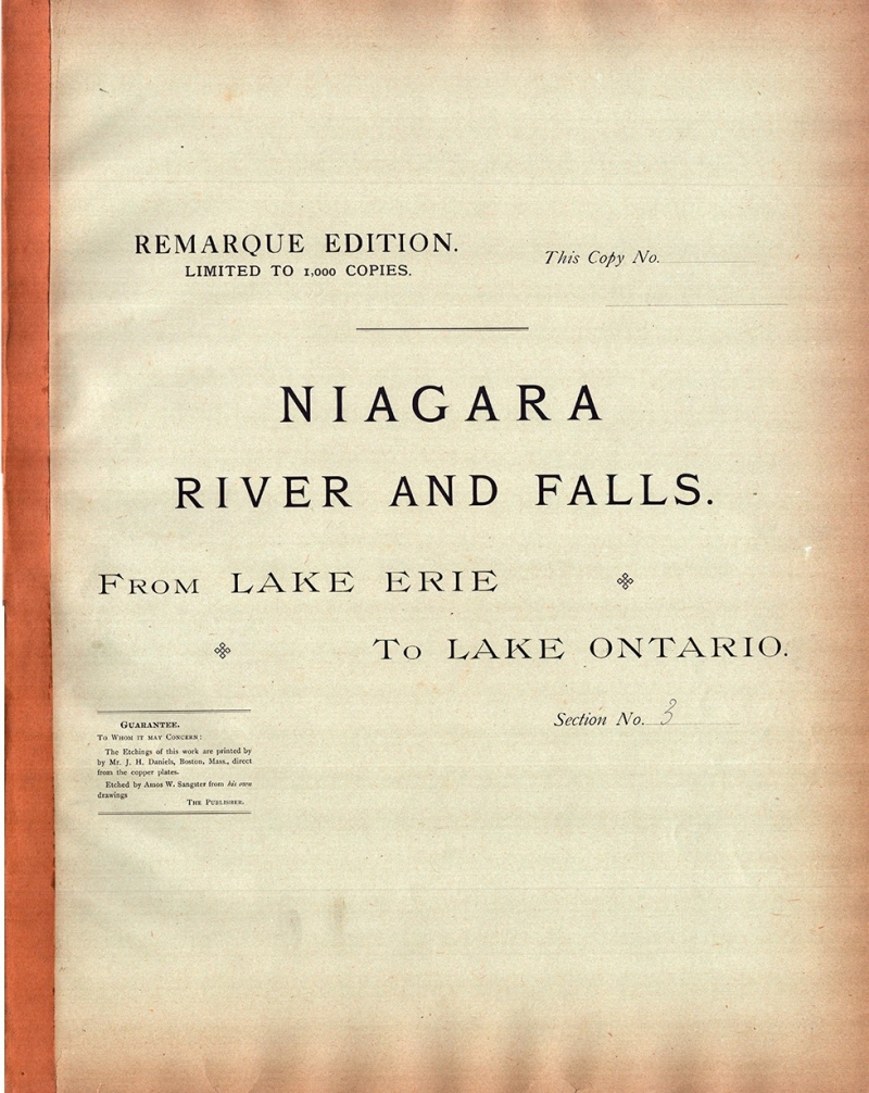 Niagara River and Falls. From Lake Erie to Lake Ontario.