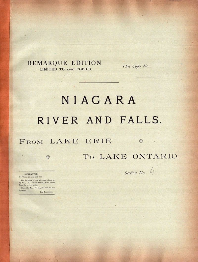 Niagara River and Falls. From Lake Erie to Lake Ontario.