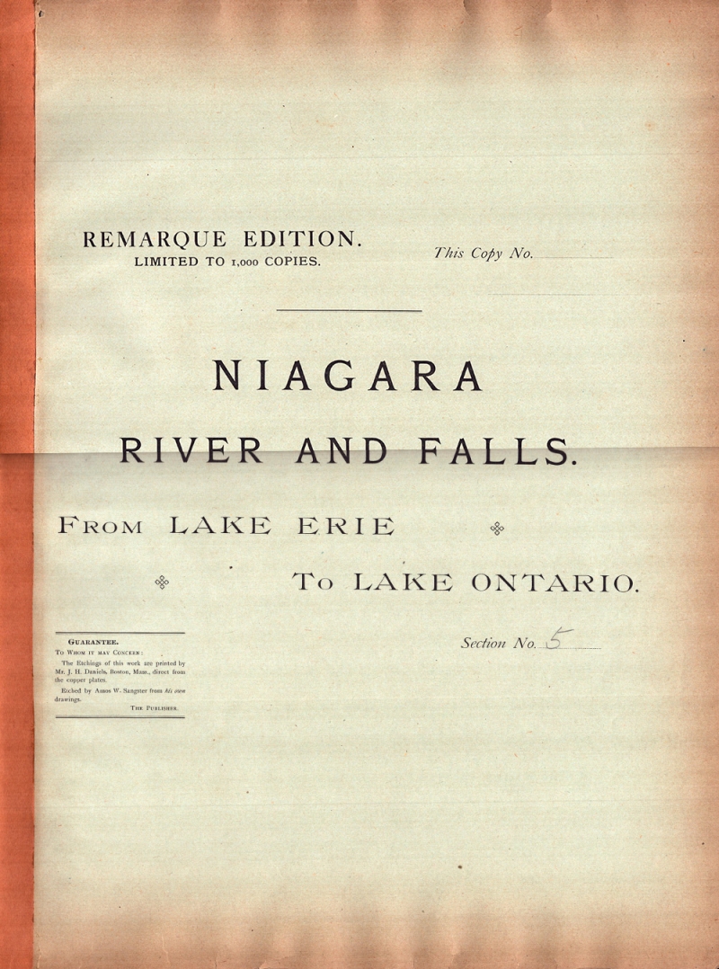 Niagara River and Falls. From Lake Erie to Lake Ontario.