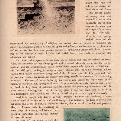 Revolving Light at Entrance to Niagara River, Buoy in Niagara River, 1886