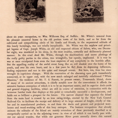 The Lovers' Nook, Sister Island, The Cave of the winds from Canada Shore, 1887